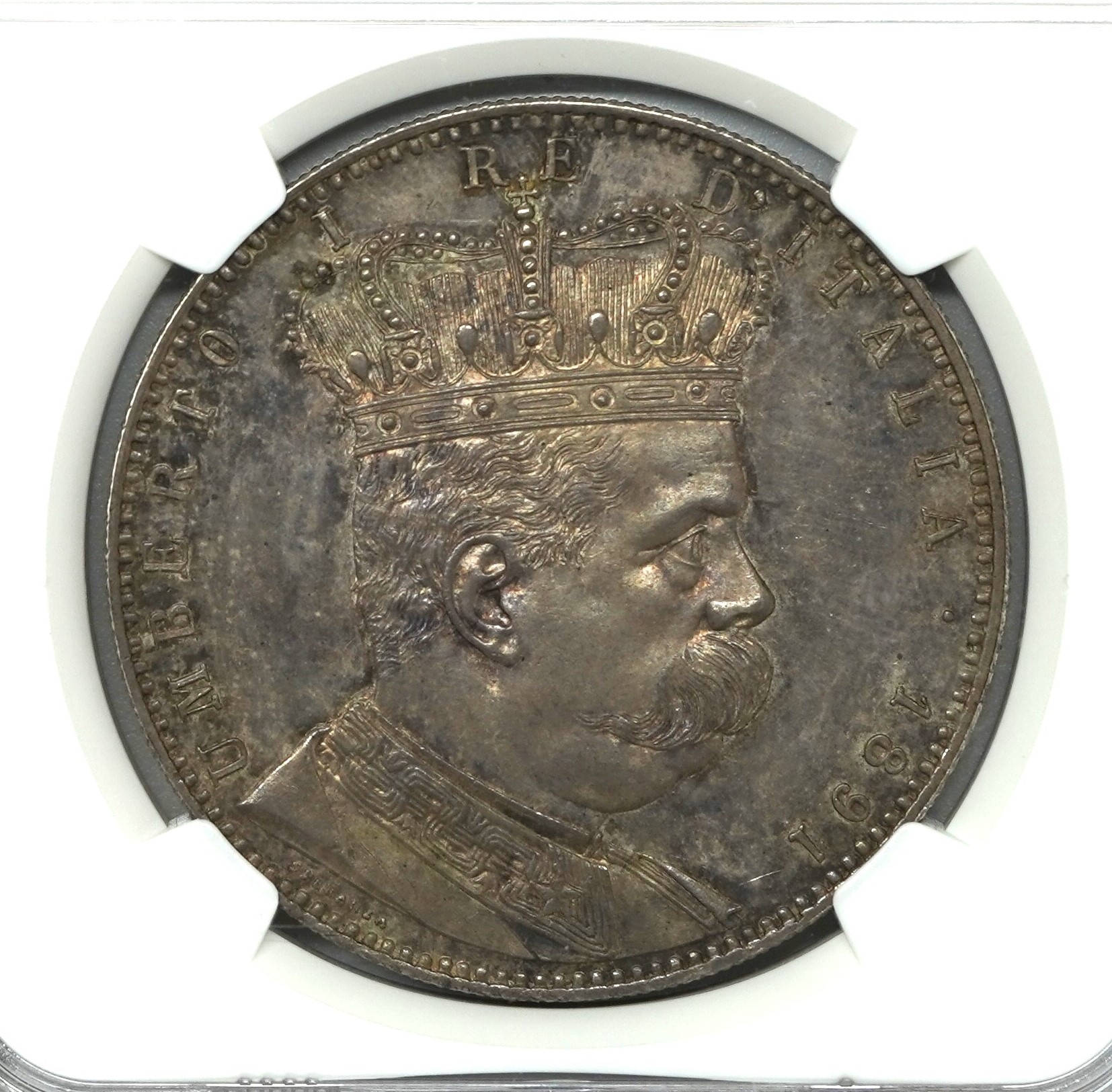 イタリア発展の父】1891年 エリトリア 5リレ銀貨 MS63 NGC | ソブリン
